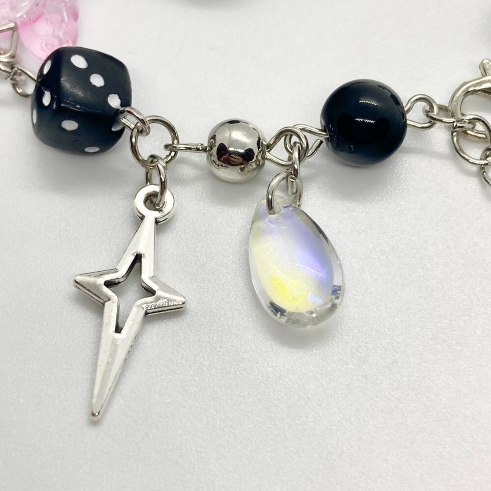 Taylor Swift Reputation Charm Bracelet Silver Tone Black - Picture 3 of 10